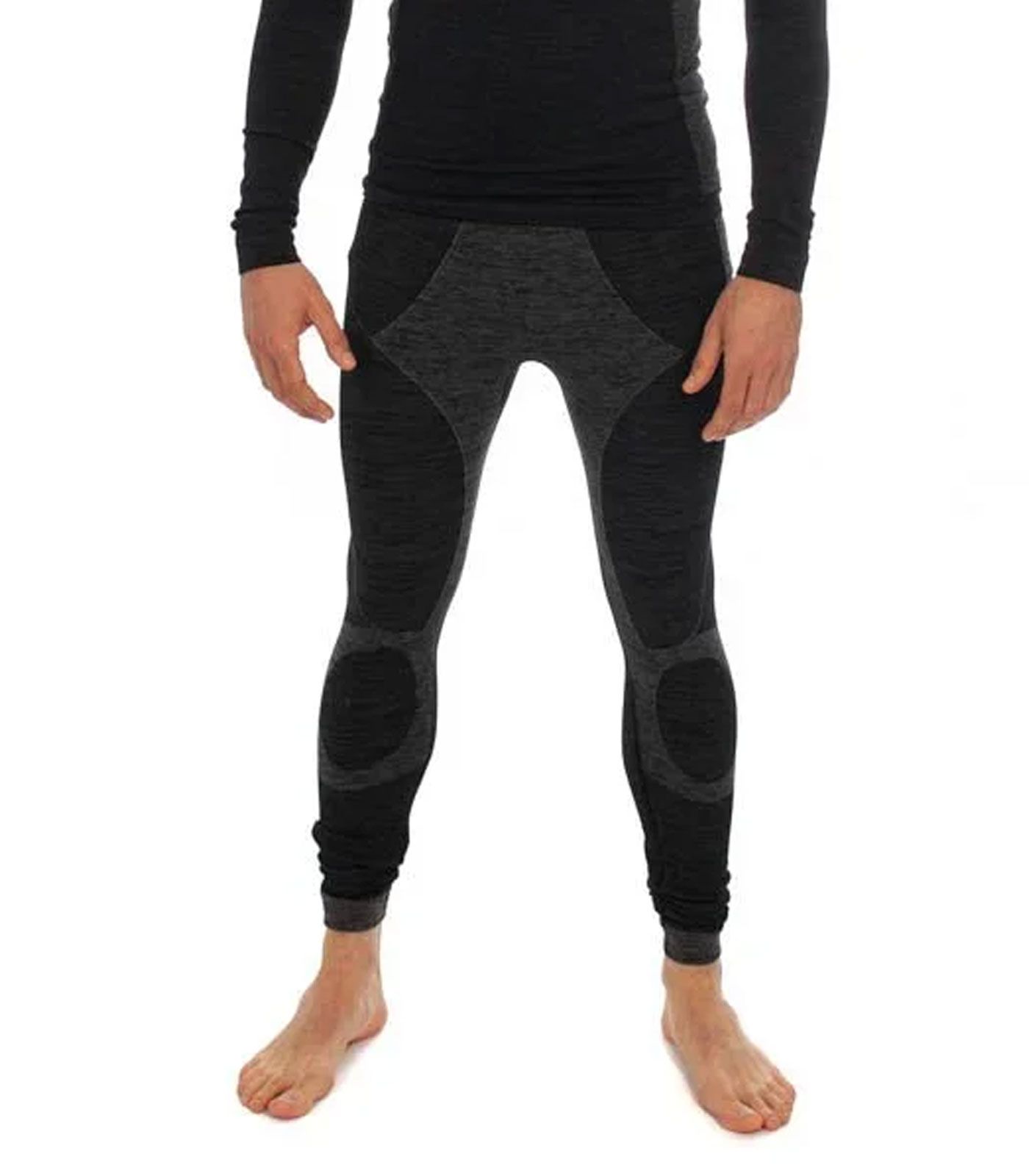 Heat Keeper Premium schwarz melange Herren Thermo Leggings