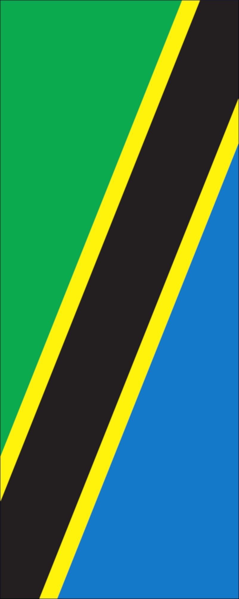 flaggenmeer Flagge Flagge Tansania 110 g/m² Hochformat