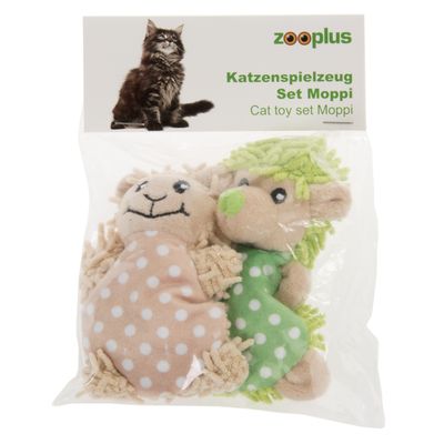 Katzenspielzeug-Set Moppi mit Katzenminze