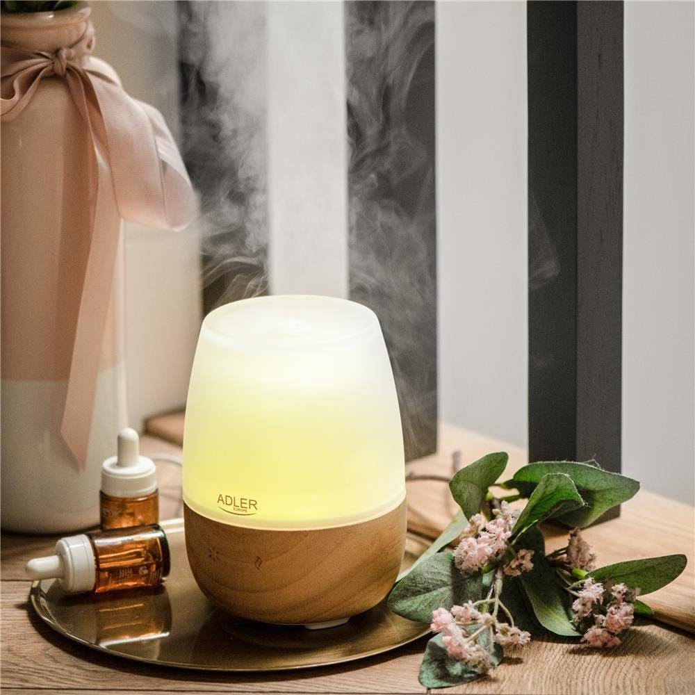 Adler Diffuser AD 7967, 3in1 Ultraschall Aroma Diffuser, für Ätherische Öle, USB, 7 Farben