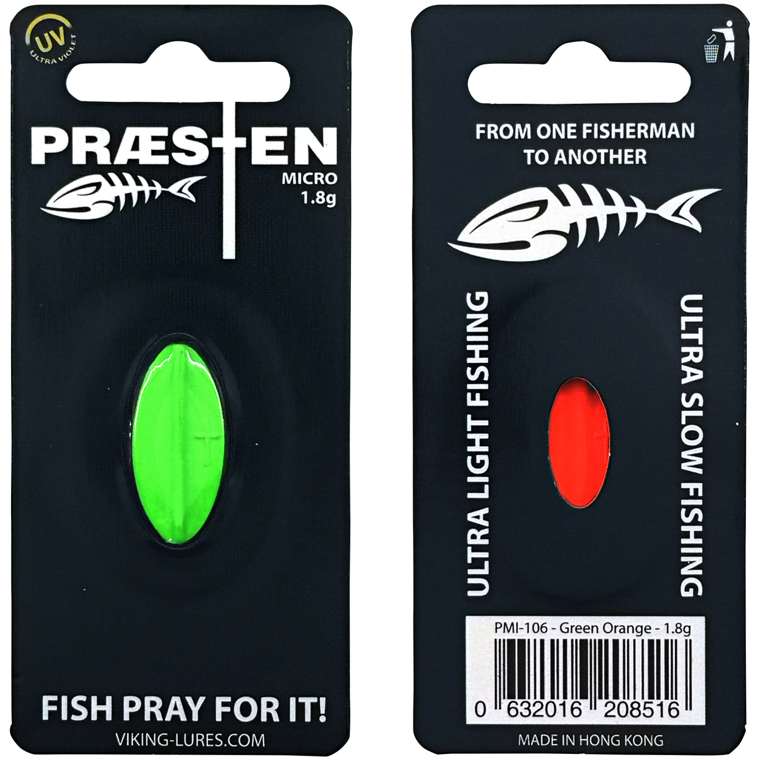 OGP Inlineköder Præsten Micro (Green Orange)