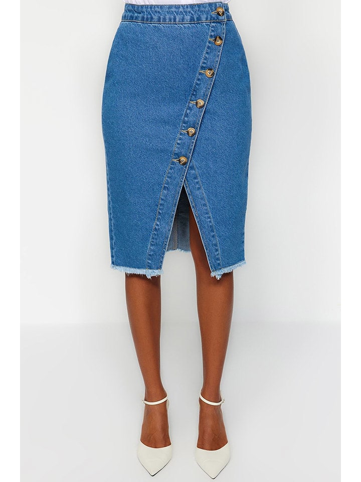 trendyol Jeansrock in Blau günstig kaufen