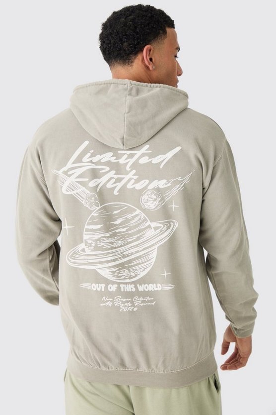 Oversize Hoodie mit Space-Print