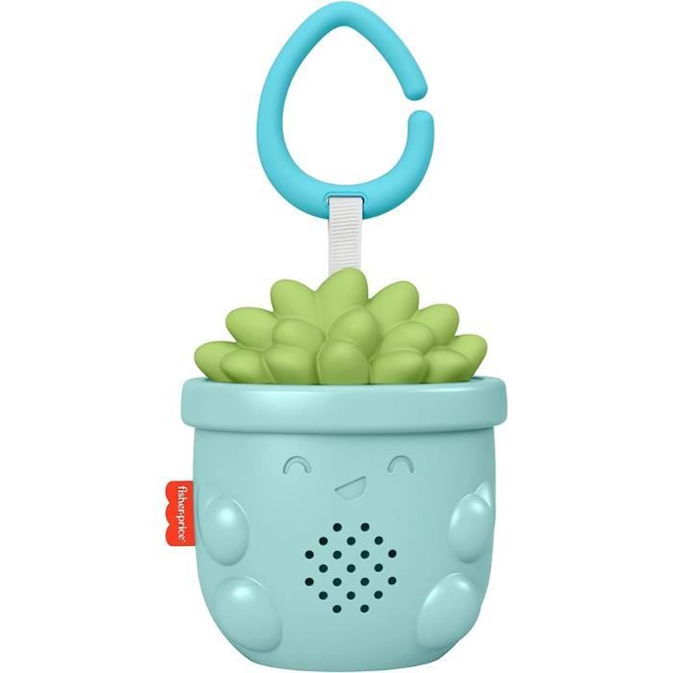 Fisher-Price Plante Sons Apaisants​, veilleuse musicale avec anneau pour l'accrocher à la poussette ou la poser, dès la naissance bleu