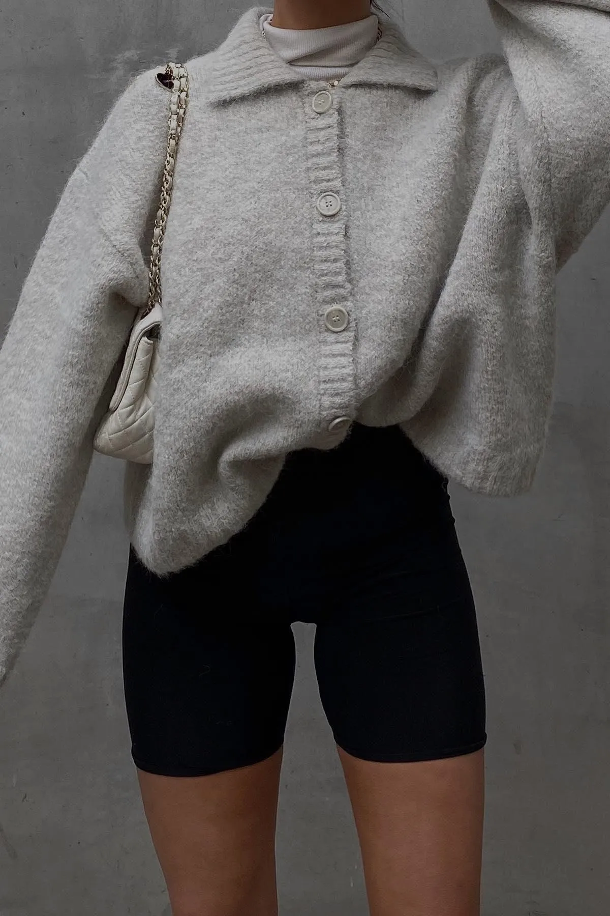 Madmext  Pullover - Grau - Oversized