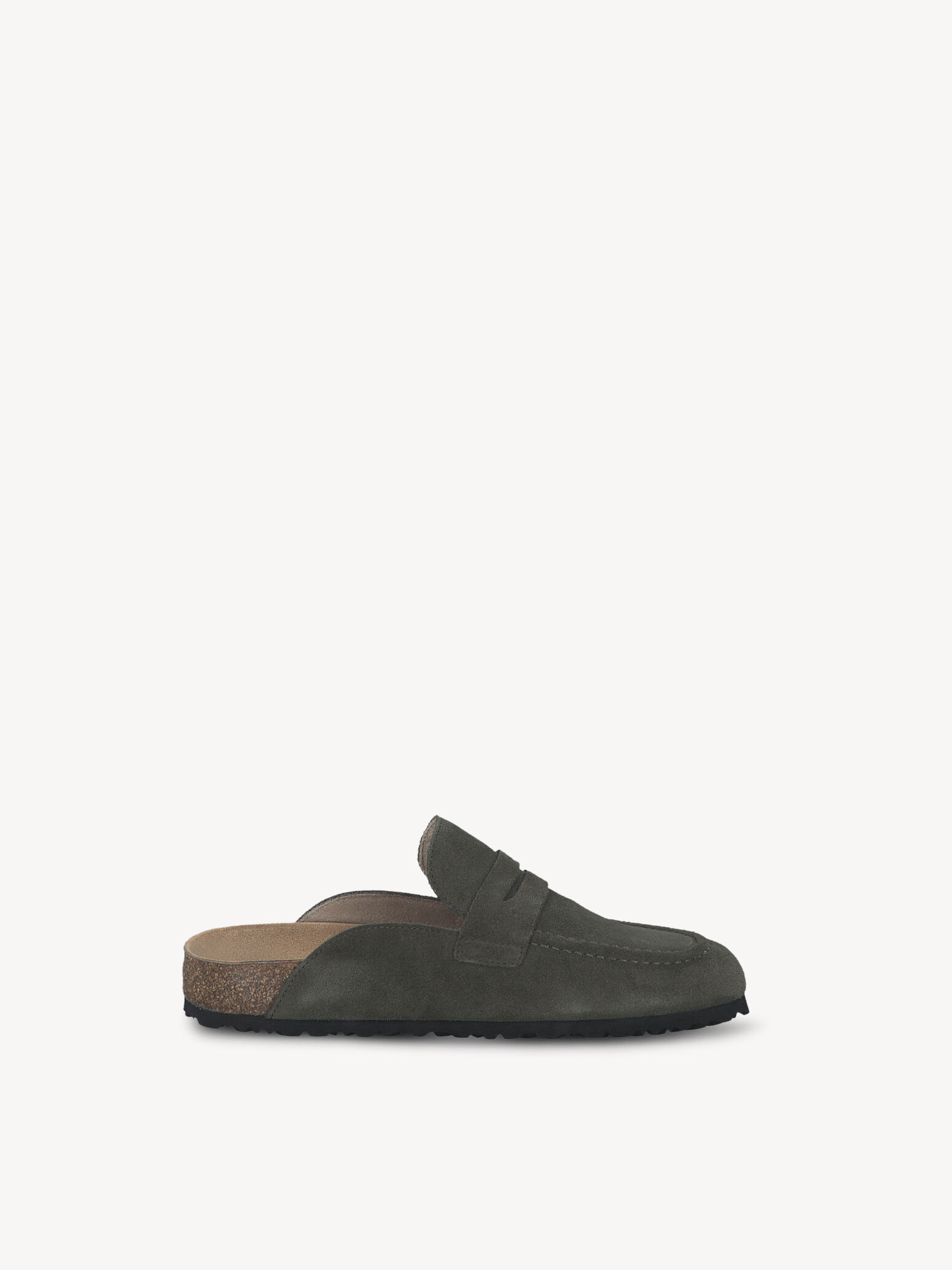 Mule en cuir - vert