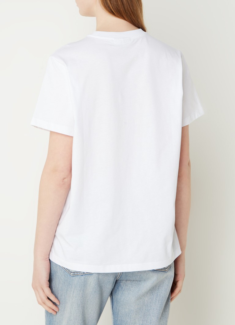 Ganni organic cotton T-shirt with logo print