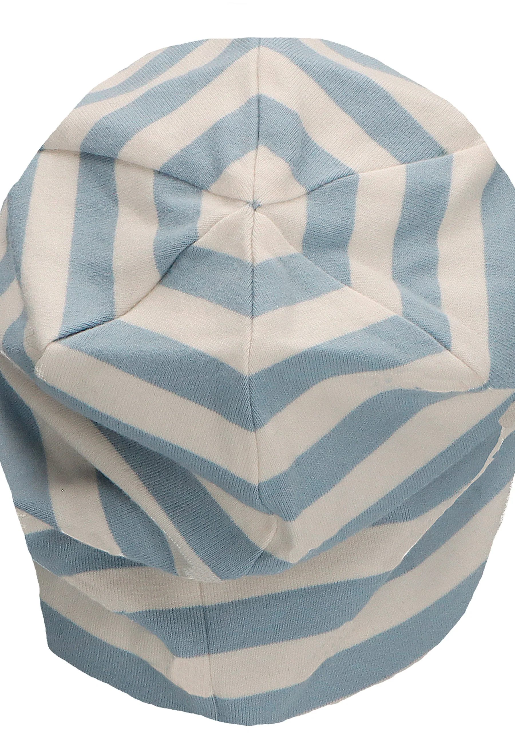 GOTS Slouch-Beanie aus Jersey (Bio) mit Streifen