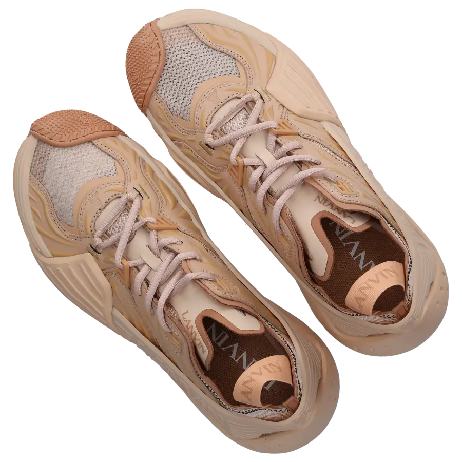 Lanvin - Sneaker low FLASH-X Kalbsleder - beige