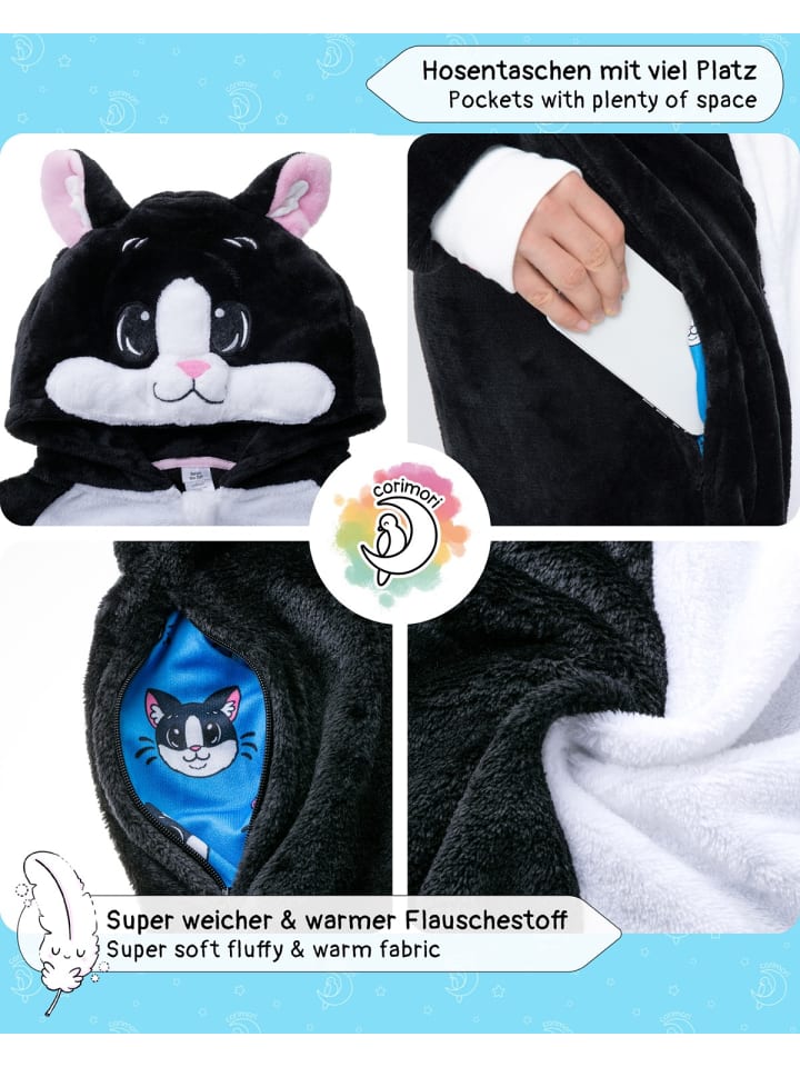 Corimori Katzen-Kostüm Fasching Katze in Schwarz günstig kaufen