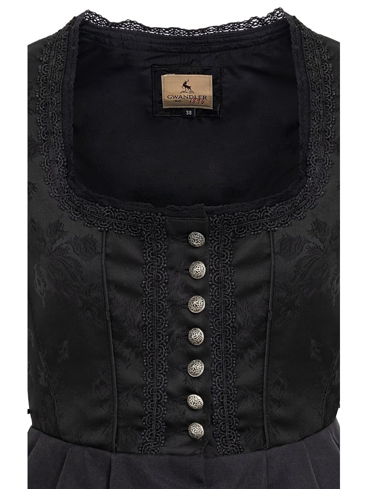 Gwandler Dirndl SYLVI in schwarz günstig kaufen