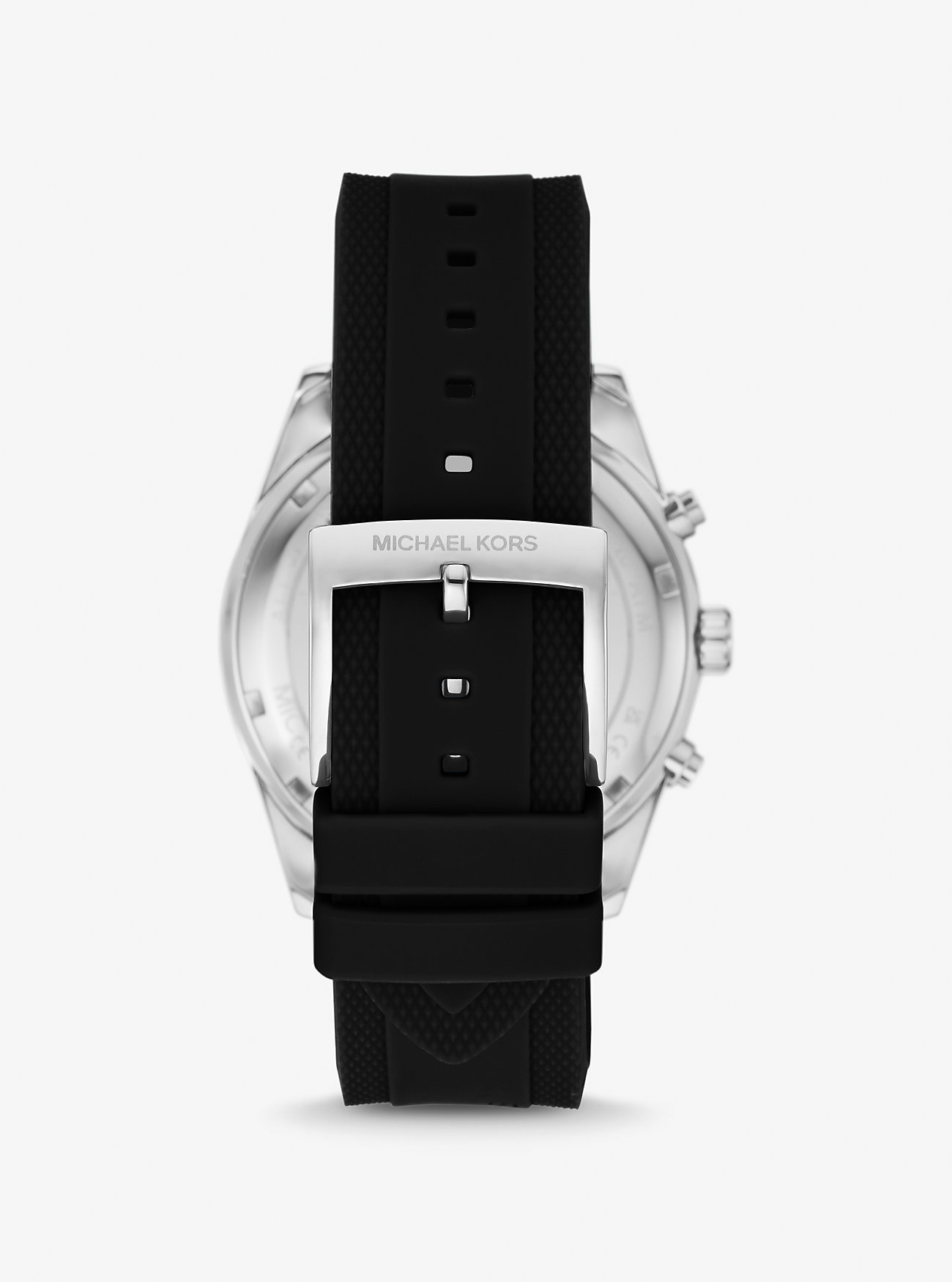 Oversized Hadyn Pavé Silver-Tone Watch - BLACK