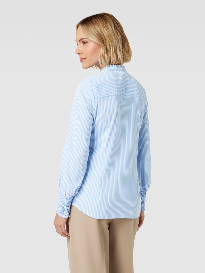 Bluse mit Streifenmuster in hellblau