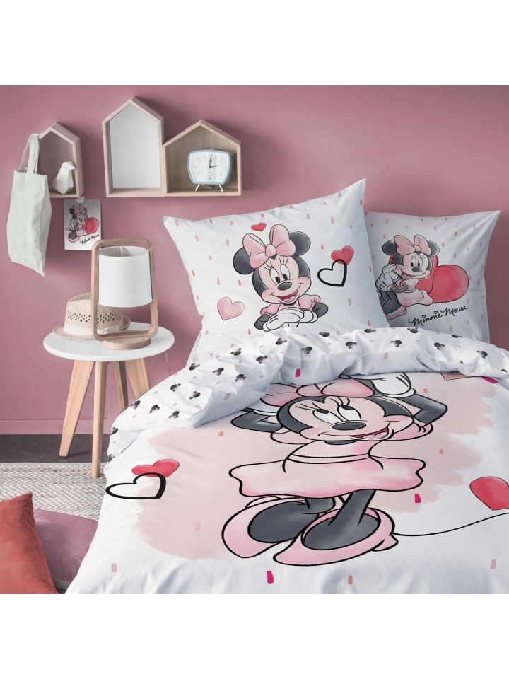Disney Minnie Mouse Mädchen Bettwäsche-Set 