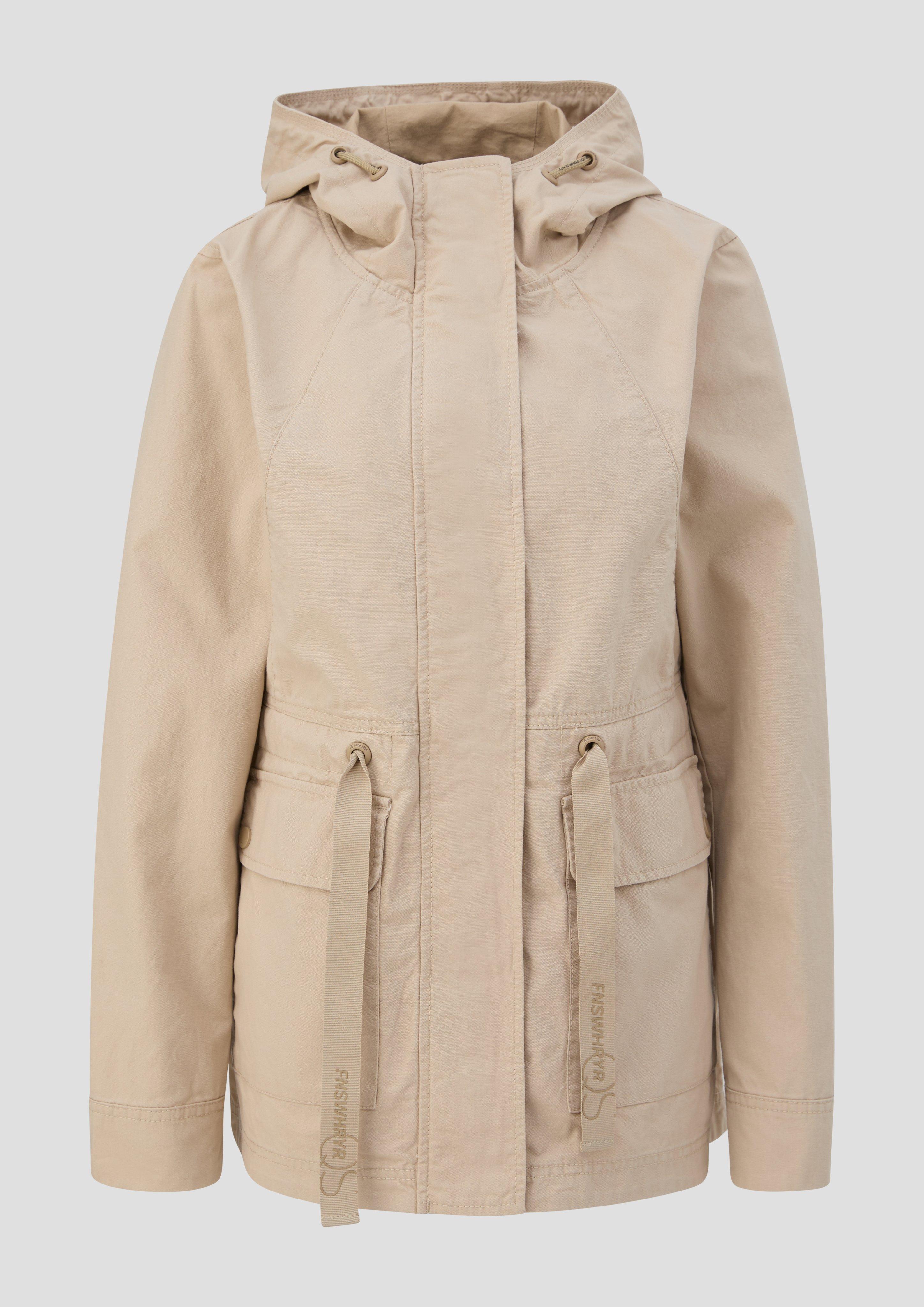 Kapuzenjacke mit Durchzugskordel  2140315-8170