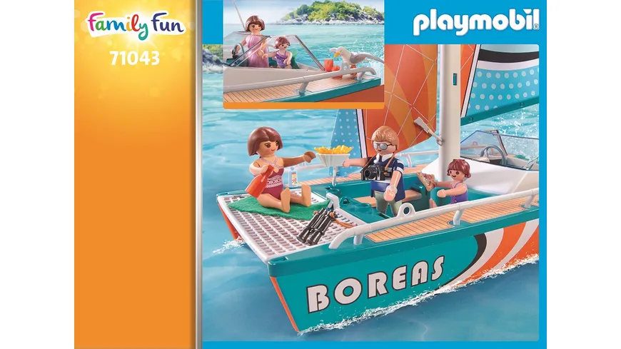 PLAYMOBIL 71043 - Family Fun - Katamaran