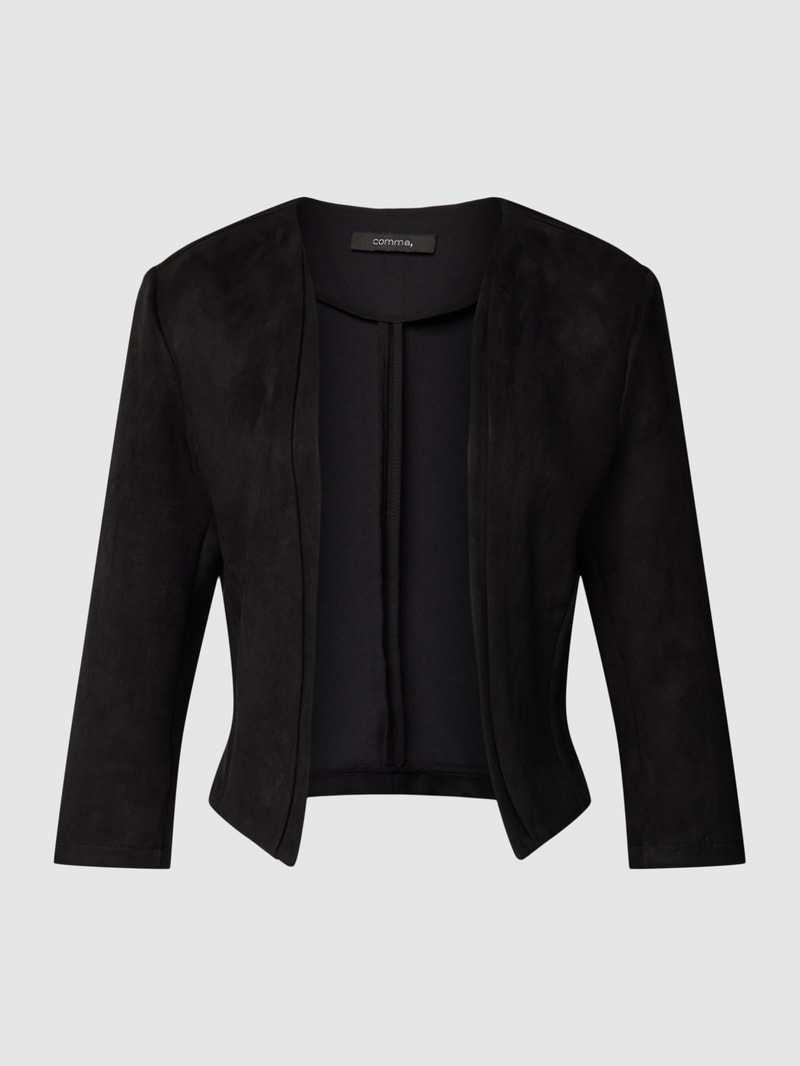 Blazer mit 3/4-Ärmel in schwarz