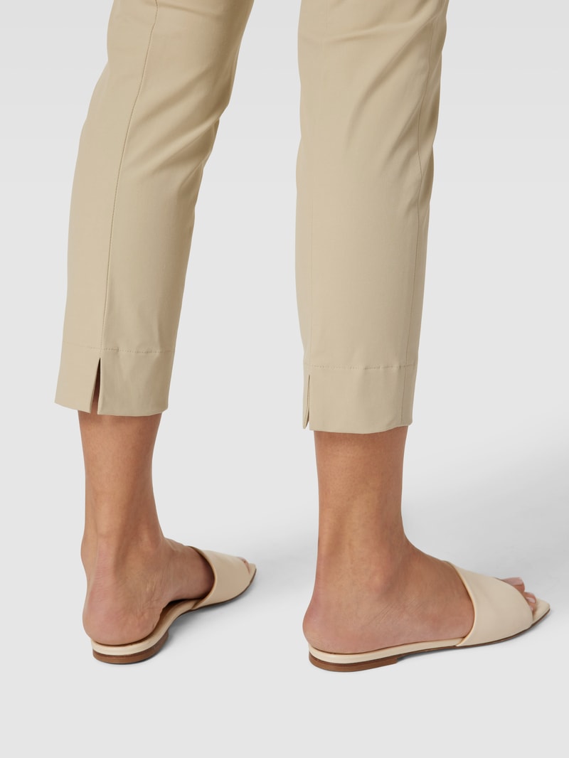 Stoffhose in verkürzter Passform Modell 'Summer' in sand