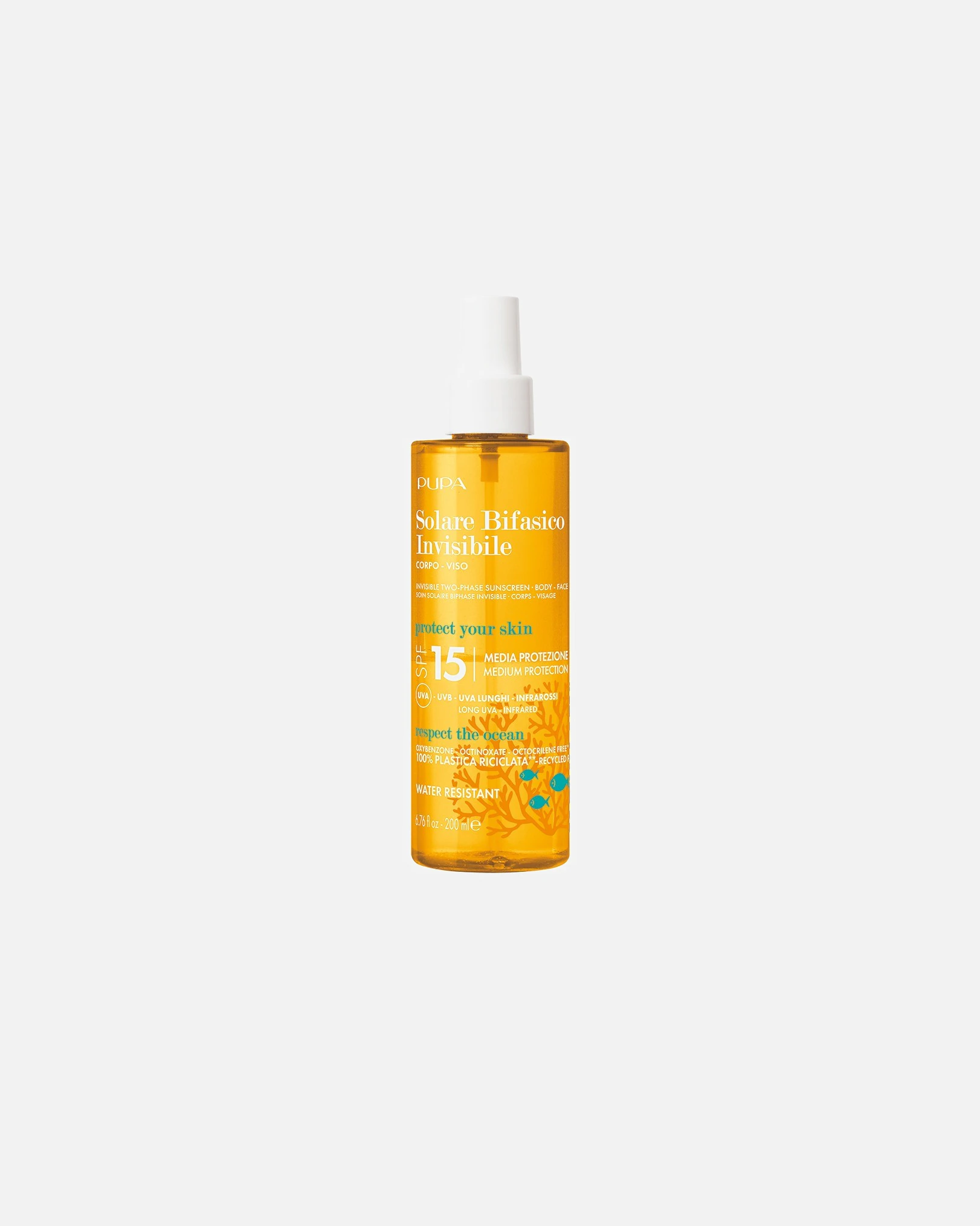 PUPA Milano usynlig tofaset solkrem SPF 15