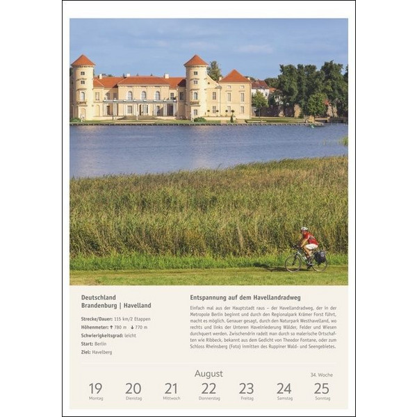 RADWANDERLUST WOCHEN-KULTURKALENDER 2024 - Kalender
