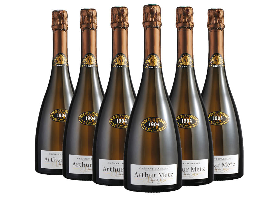 Crémant d'Alsace Brut AOP Cuvée Spéciale 1904 Arthur Metz 6 bouteilles de 0,75 ℓ