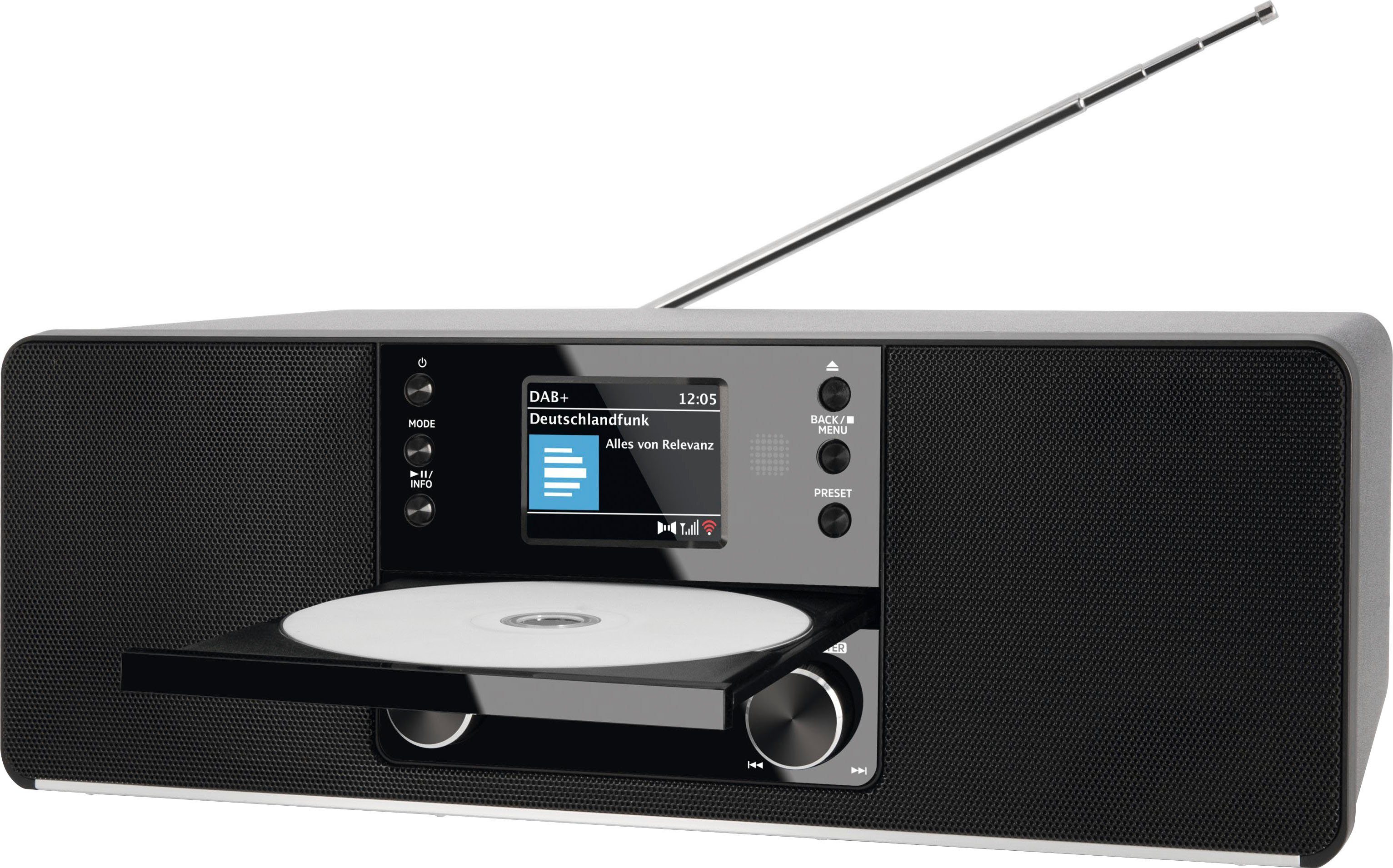 TechniSat DIGITRADIO 370 CD IR Digitalradio (DAB) (Digitalradio (DAB), UKW mit RDS, 10 W)