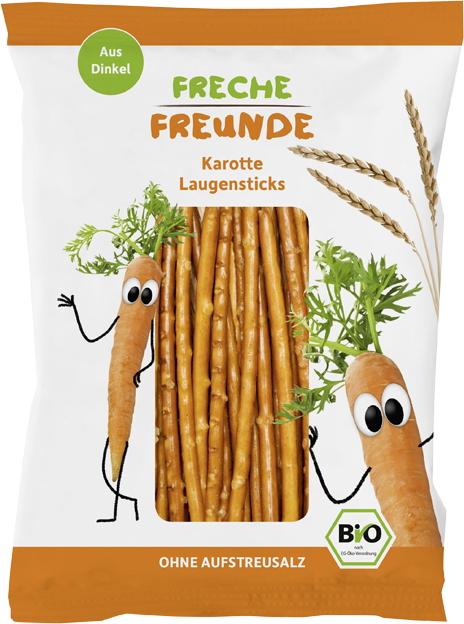 Freche Freunde Bio Laugensticks Karotte