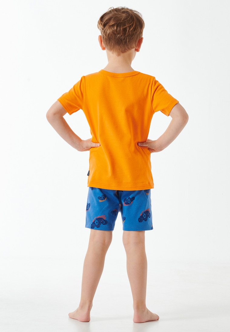 Schlafanzug kurz Monstertruck orange - Boys World
