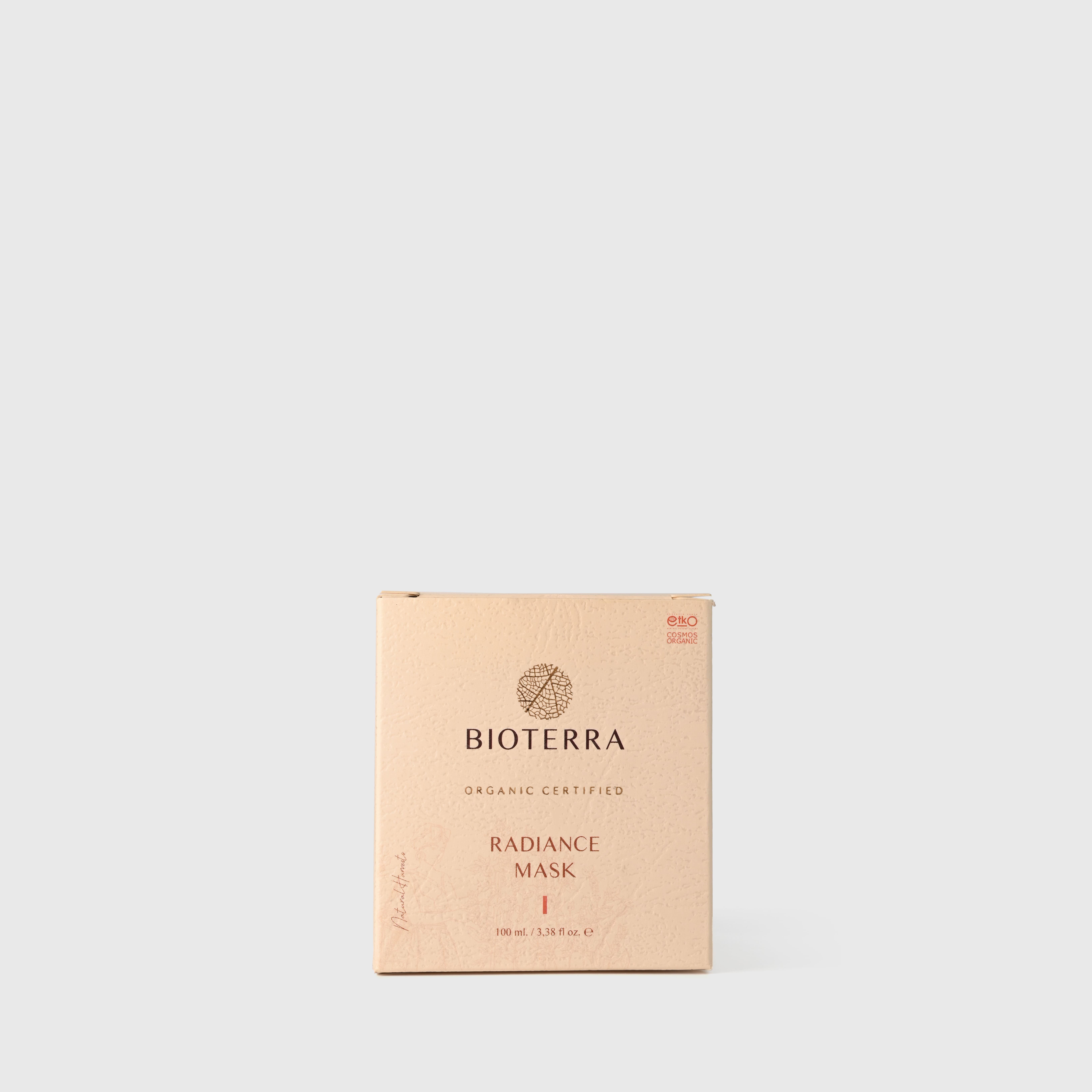 BIOTERRA Gesichtsmaske Bio Glanz Gesichtsmaske 100ml Vegan Naturkosmetik, 1-tlg., 100ml antibakteriell straffend regenerierend Kollagenproduktion