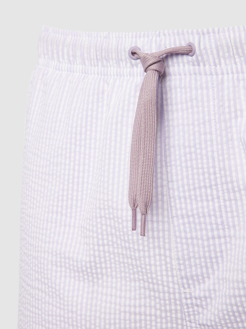 Badehose mit Streifenmuster Modell 'TED' in flieder