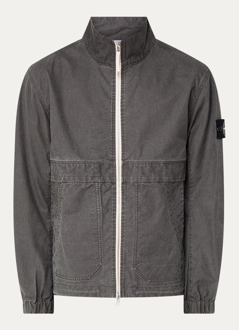 Μπουφάν Stone Island 460T1 με καπιτονέ τσέπες και λογότυπο
