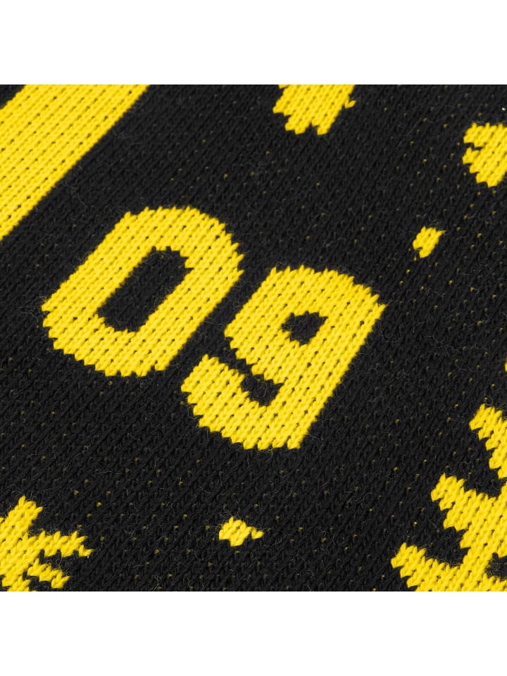 BVB BVB Strickdecke in schwarzgelb günstig kaufen 130 x 170 cm