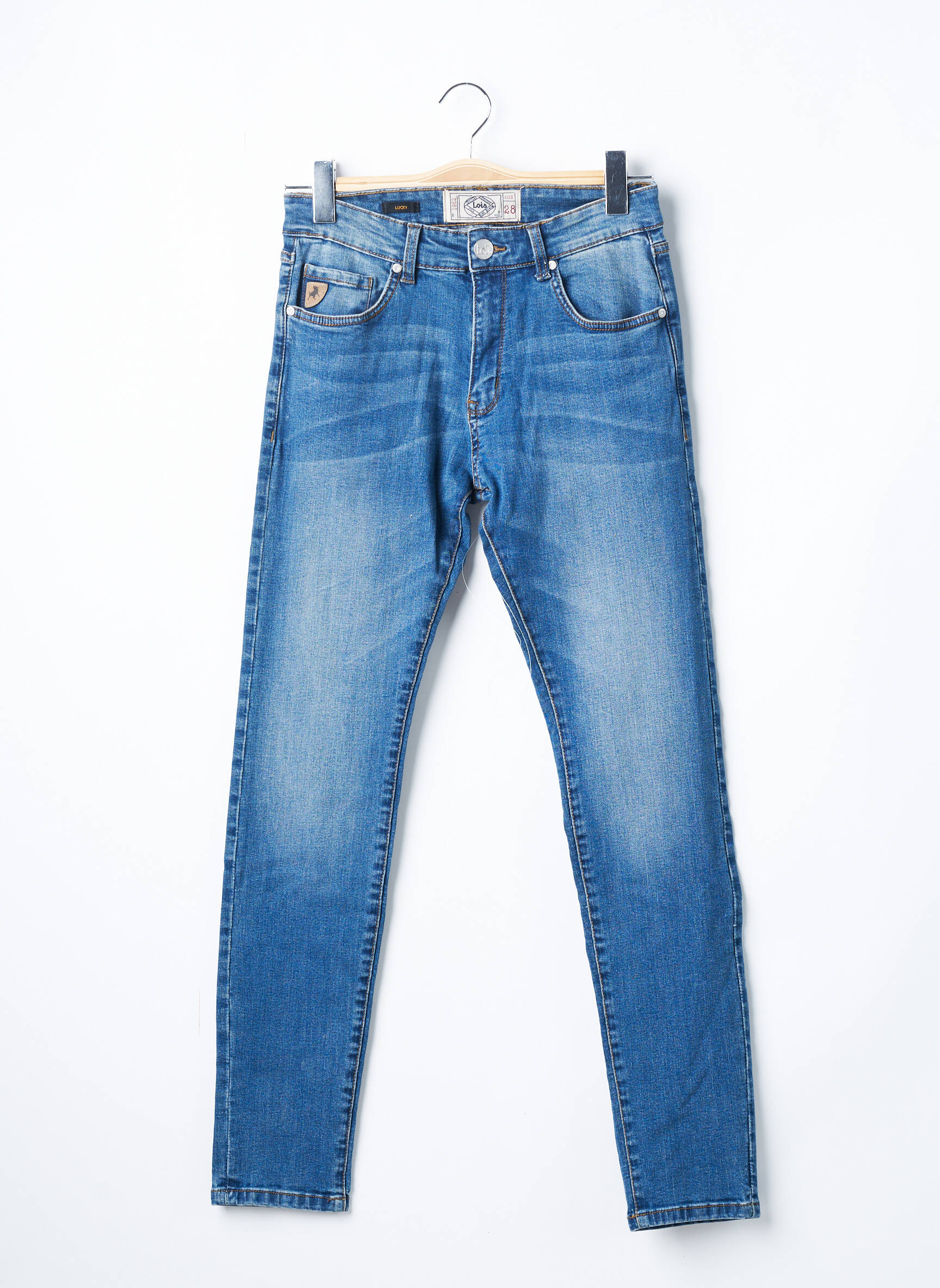 Lois Jeans Coupe Slim Femme couleur bleu