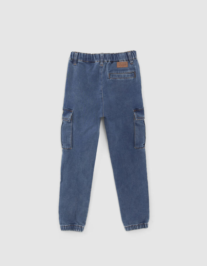 Jogger EASY BATTLE en jean bleu garçon