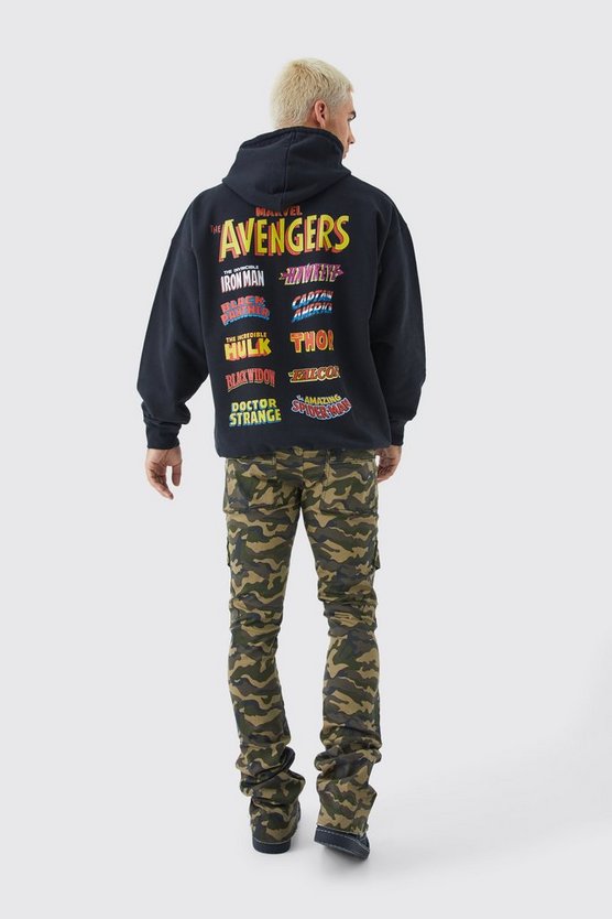 Skinny Camouflage Cargo-Hose
