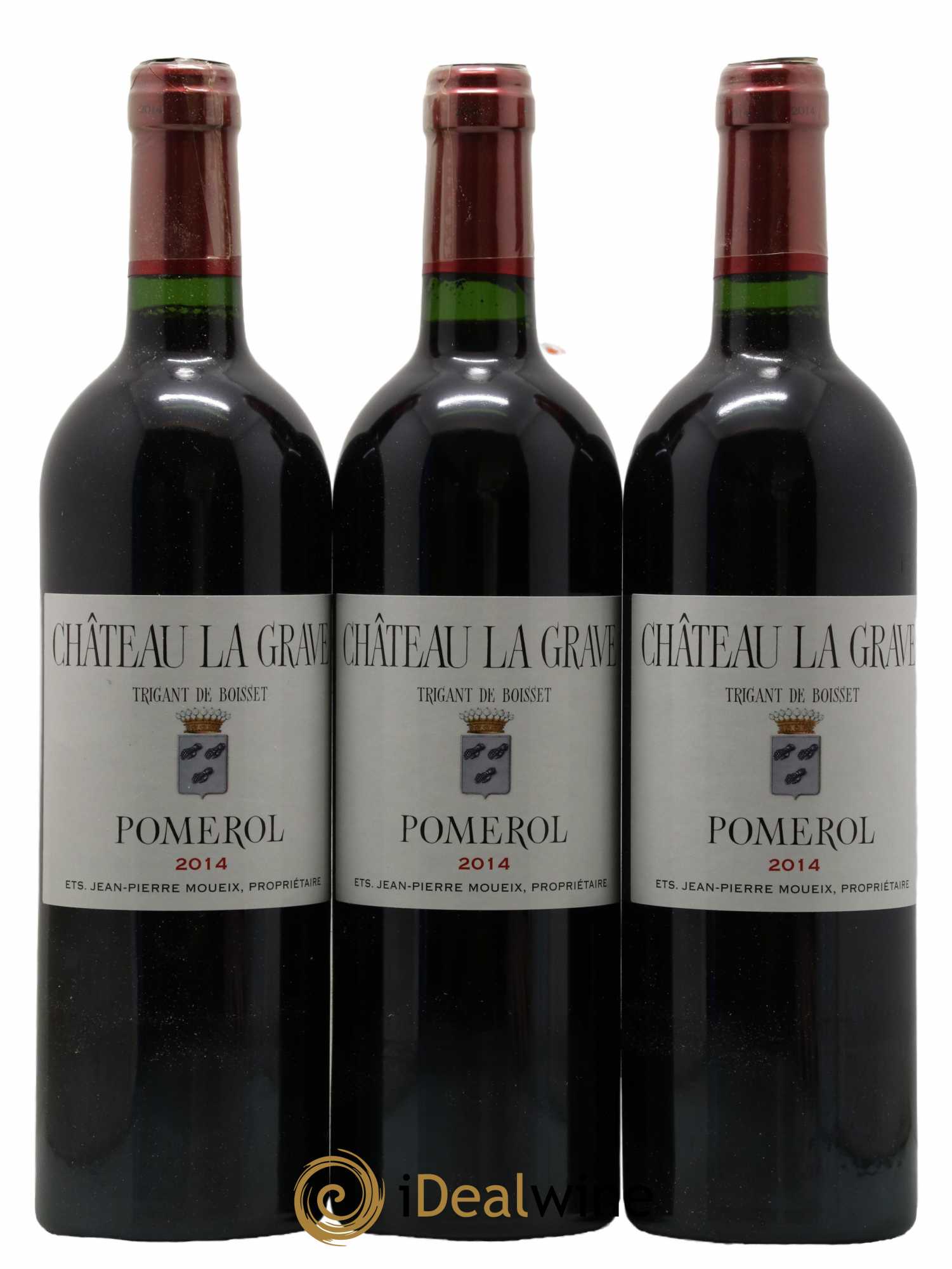 Château La Grave à Pomerol (Trigant de Boisset)  2014 - Lot de 12 Bouteilles