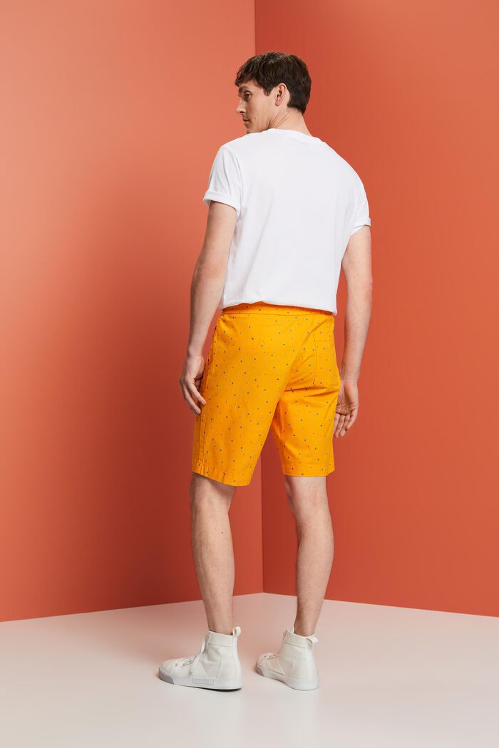 Gemusterte Pull-on-Shorts, Baumwollstretch