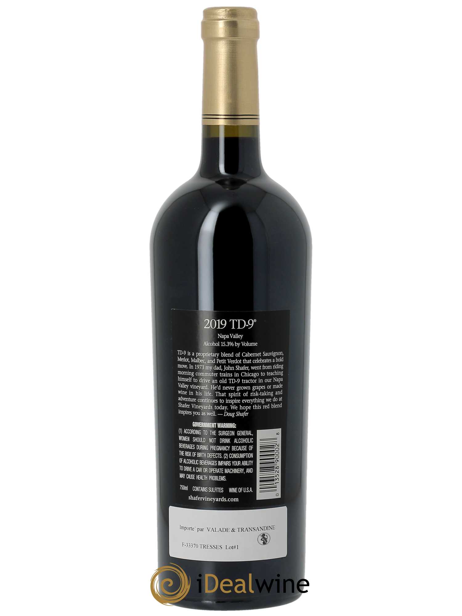 Stags Leap District Shafer Vineyards TD-9  2019 - Lot de 1 Bouteille