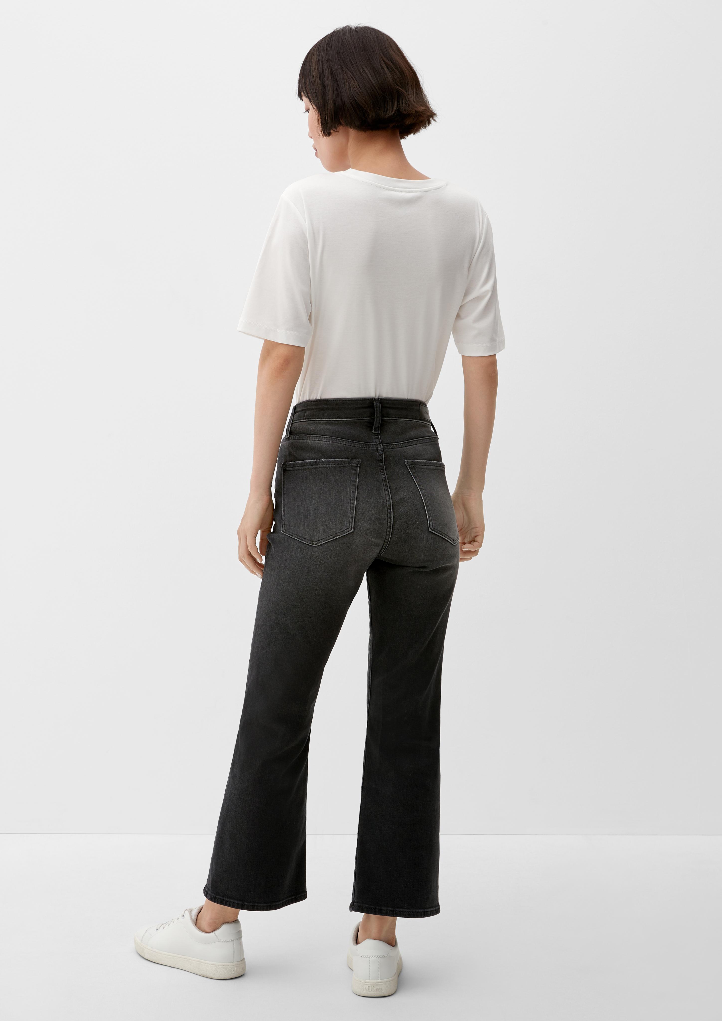 Cropped-Jeans Flared / Slim Fit / High Rise / Flared Leg  2127603-97Z5
