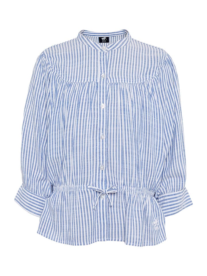 Polo Sylt Bluse in Hellblau/ Weiß günstig kaufen