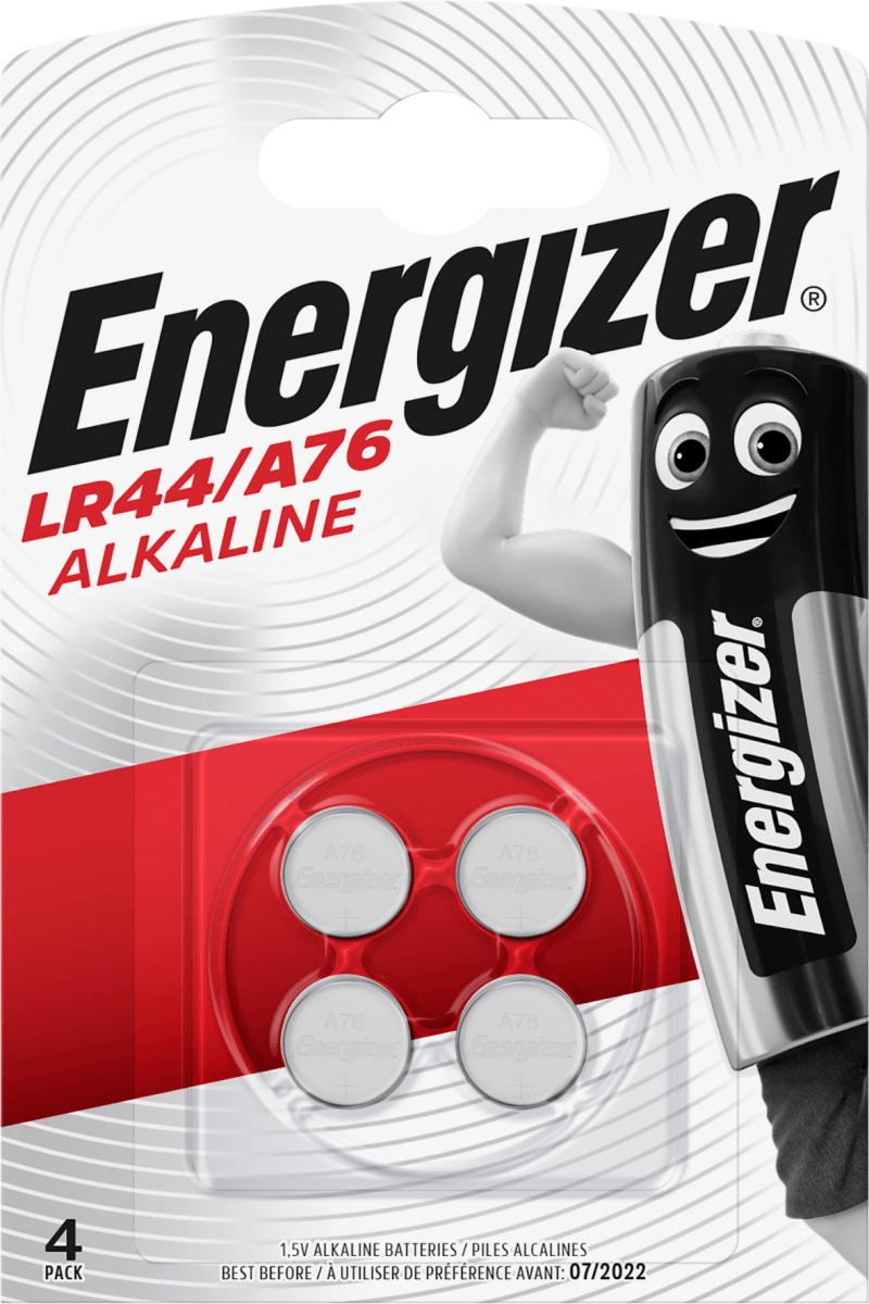 Batterien\tKnopfzelle LR44, 4 St