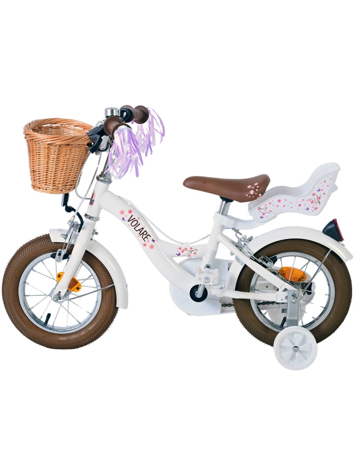 Volare Kinderfahrrad Blossom für Mädchen 12 Zoll Kinderrad in Weiß 3 Jahre günstig kaufen onesize
