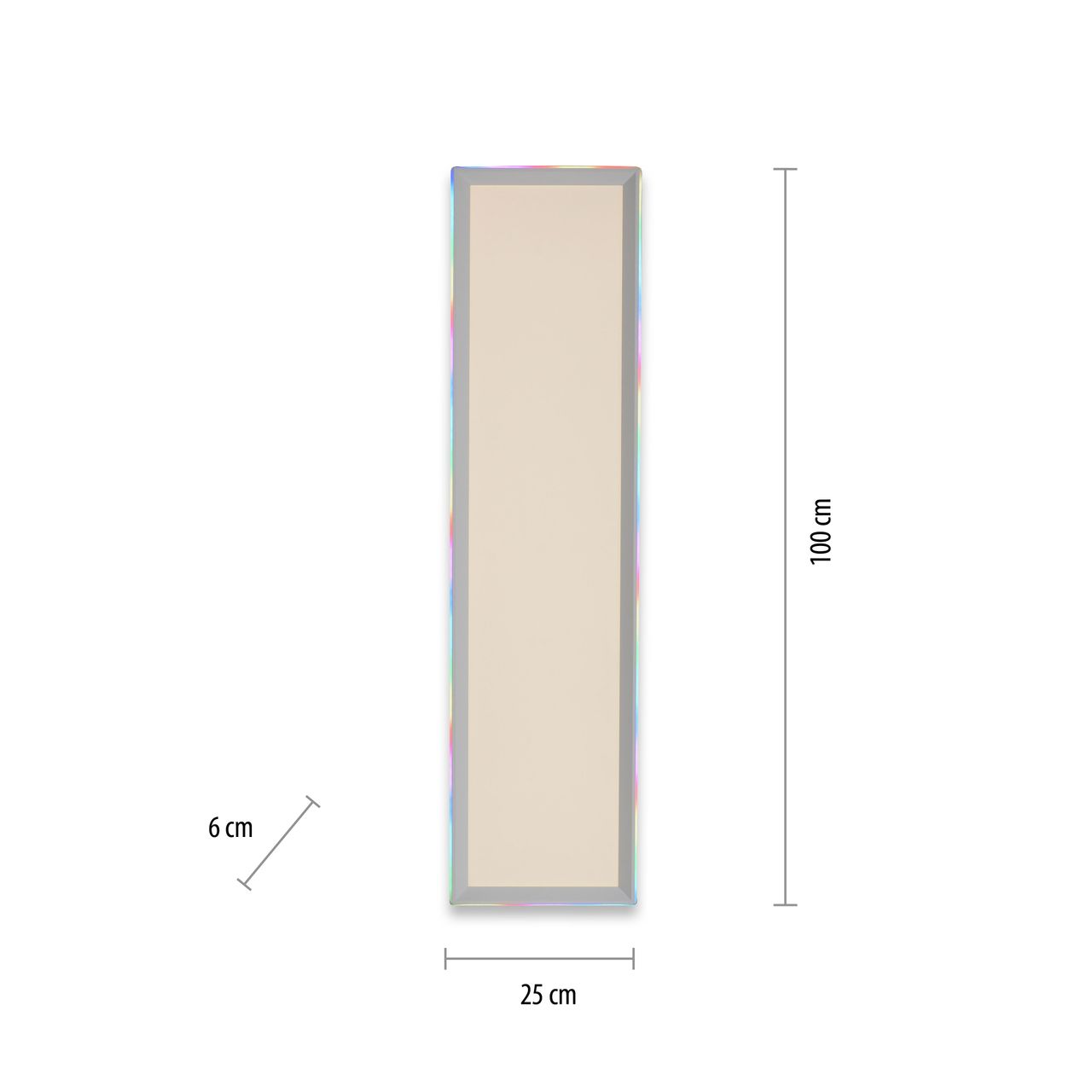 JUST LIGHT LED Deckenleuchte GALACTICA, CCT   RGB Rainbow, dimmbar, Funk-FB, rechteckig, Innenleuchte, IP20