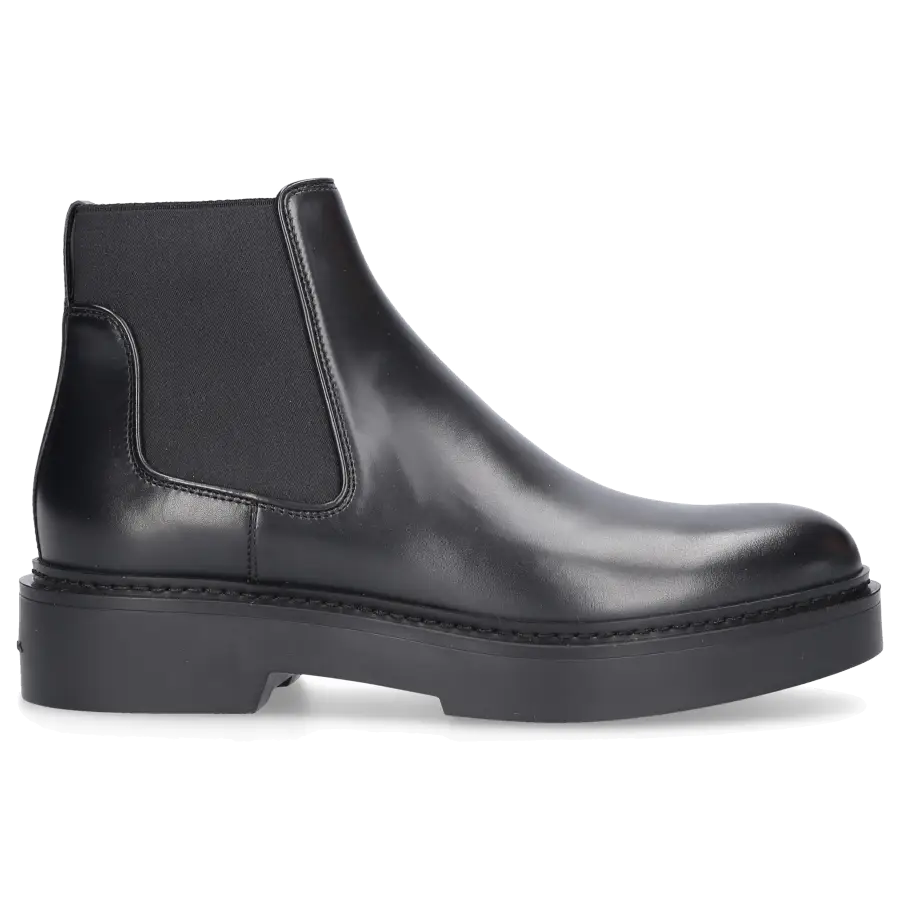 Santoni - Chelsea Boots 58932 Kalbsleder - schwarz