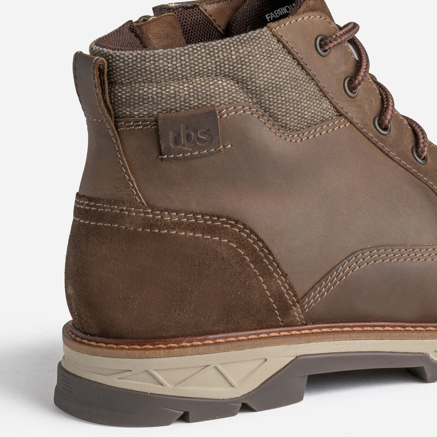 Boots à lacet TBS marron en cuir
