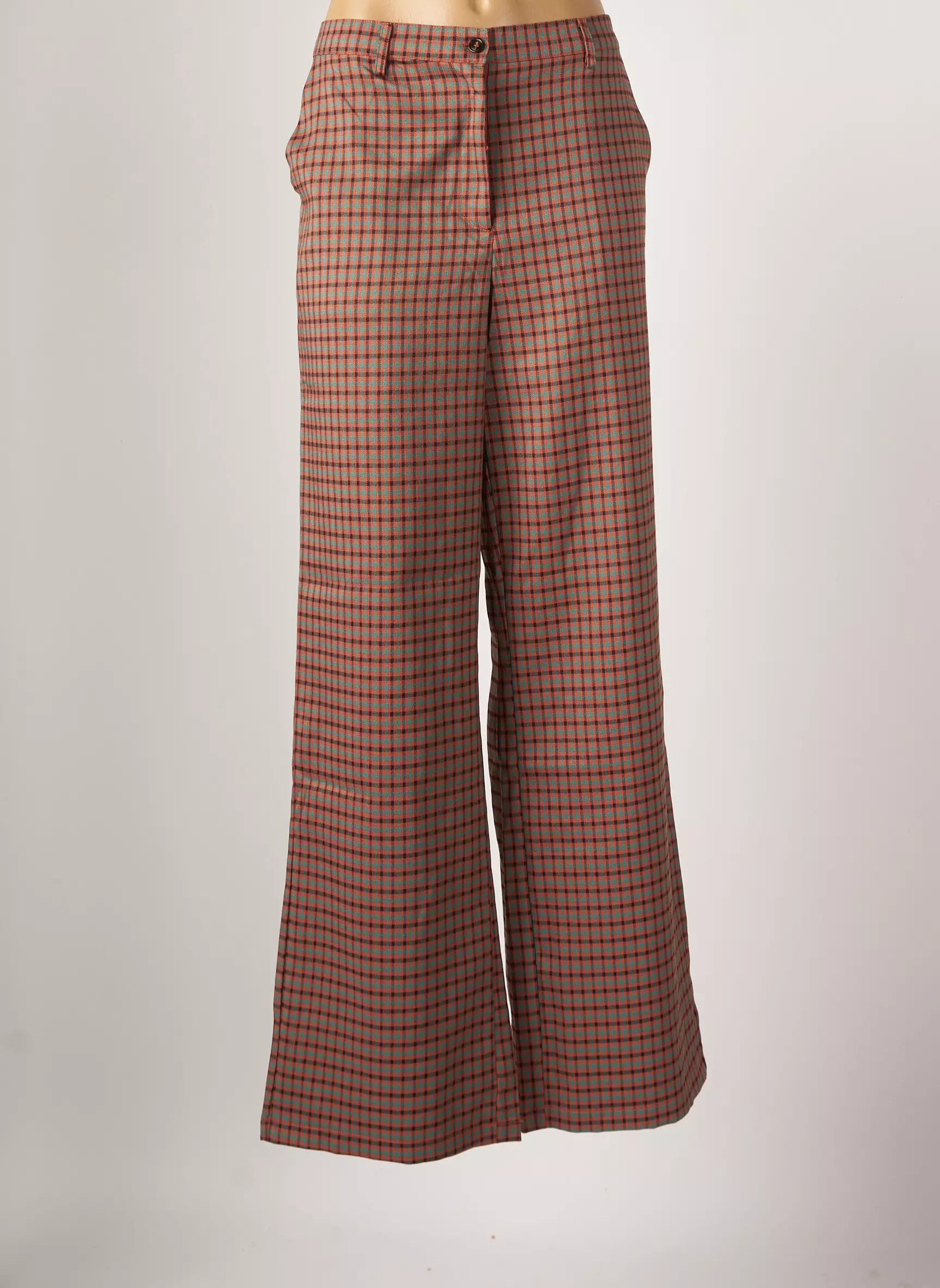 Compania Fantastica Pantalons Flare Femme couleur marron
