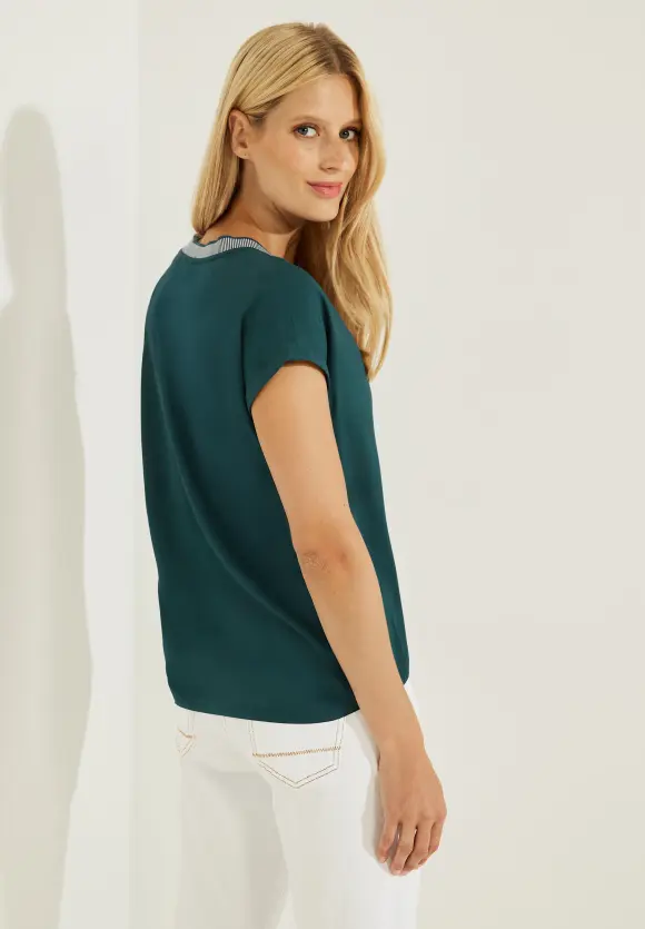 CECIL Bluse mit Rippdetail