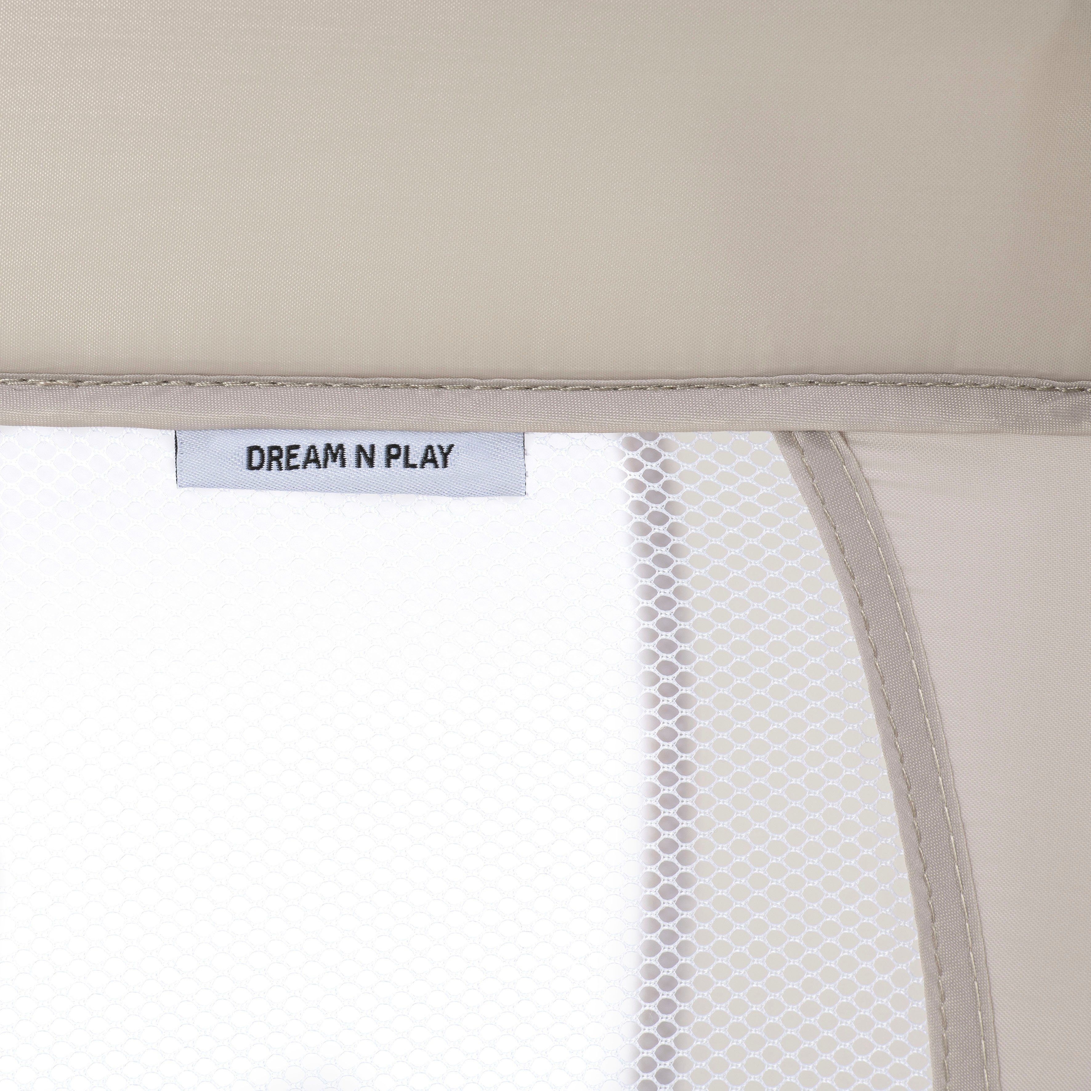 Hauck Baby-Reisebett Dream N Play, beige, inkl. Transporttasche