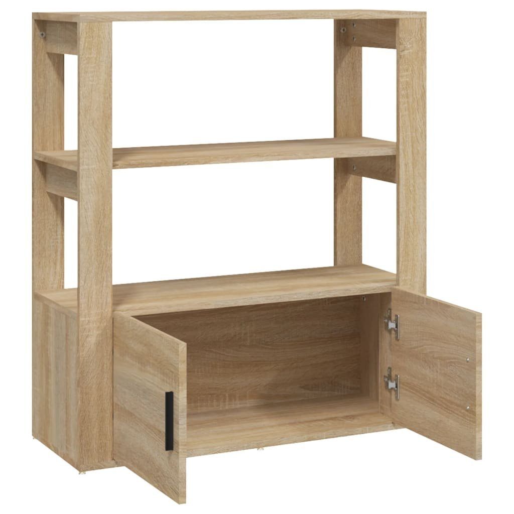 vidaXL Sideboard Sideboard Sonoma-Eiche 80x30x90 cm Holzwerkstoff (1 St)