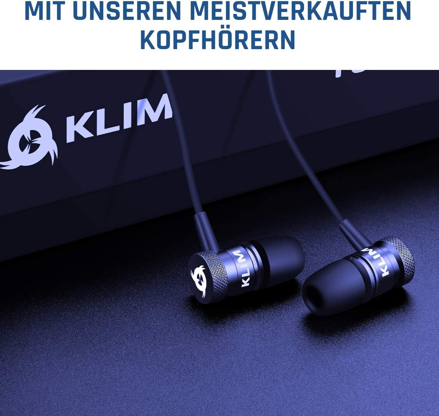 KLIM Tragbarer Discman, inklusive Kopfhörer Stereo-CD Player (hochwertiger CD-Spieler für unverwechselbares Hörerlebnis)